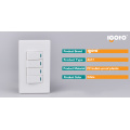 4 Gang 1 Way Wi-Fi Controle Remoto Switch de soquete de parede